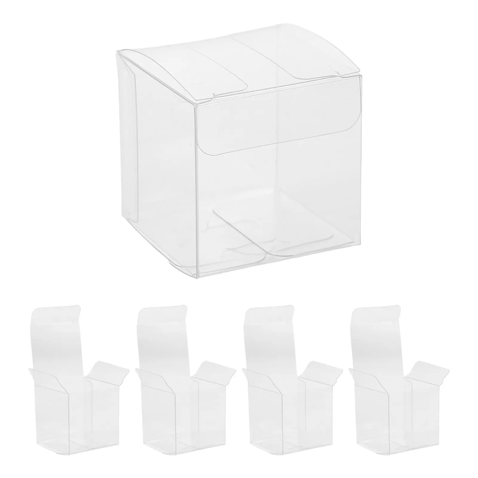 5Pcs Golf Ball Display Case Clear Transparent Organizer Protective Storage Box Portable Golf Ball Holder for Home Travel