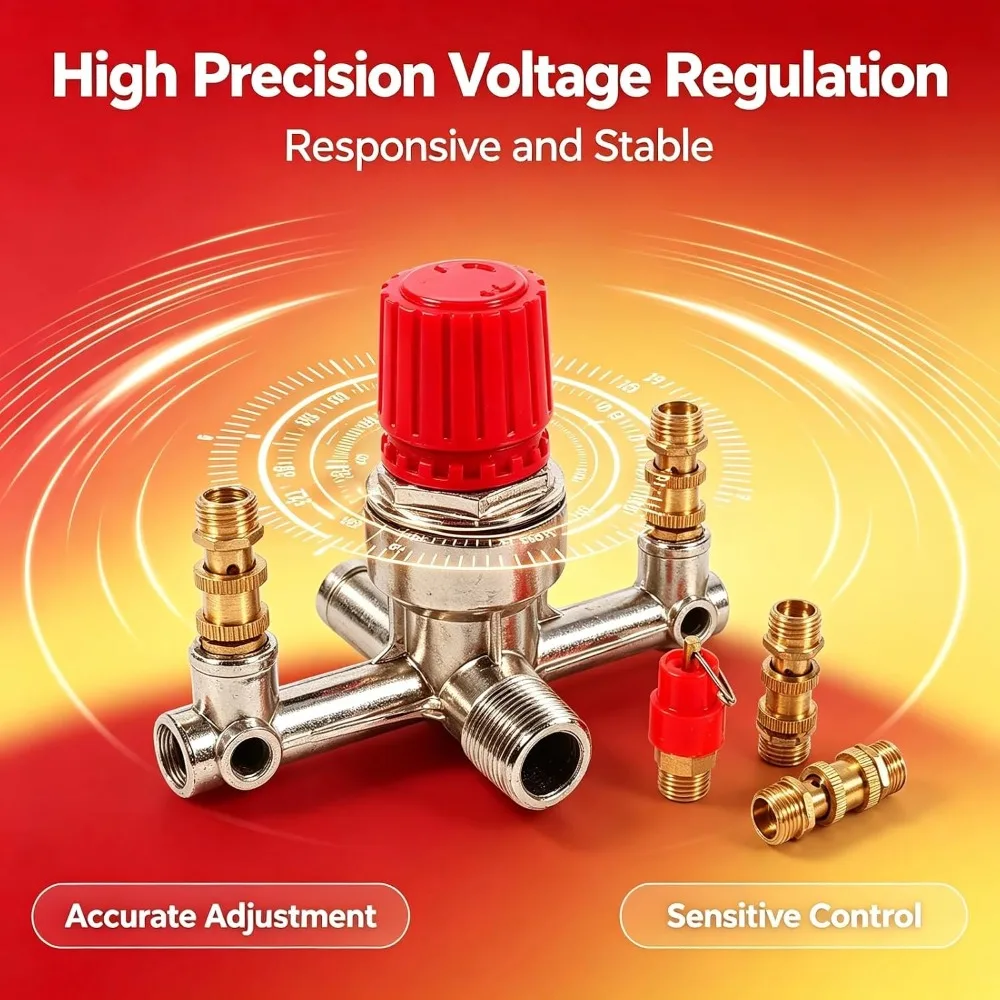 Piston Type Structure Air Compressor Switch High Precision Voltage Regulation Alloy Cobalt Pressure Regulator Valve