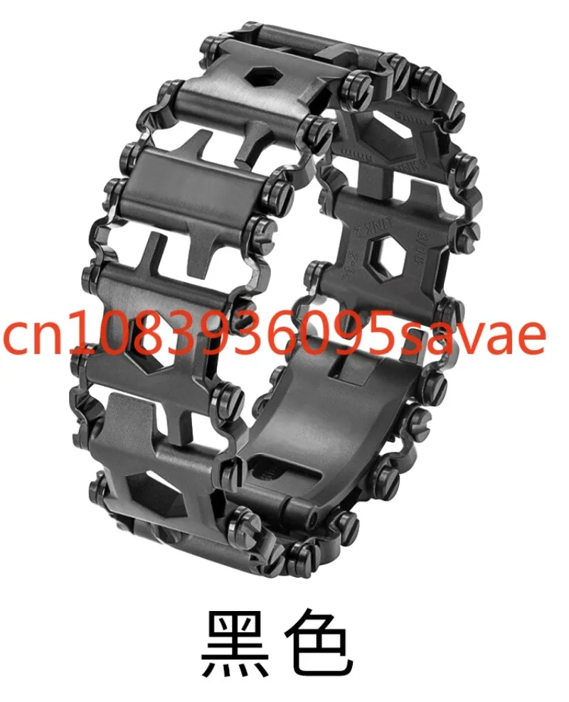 Outdoor Multi-Functional Stainless Steel Bracelet Outdoor Self-Defense Tool Camping Survival