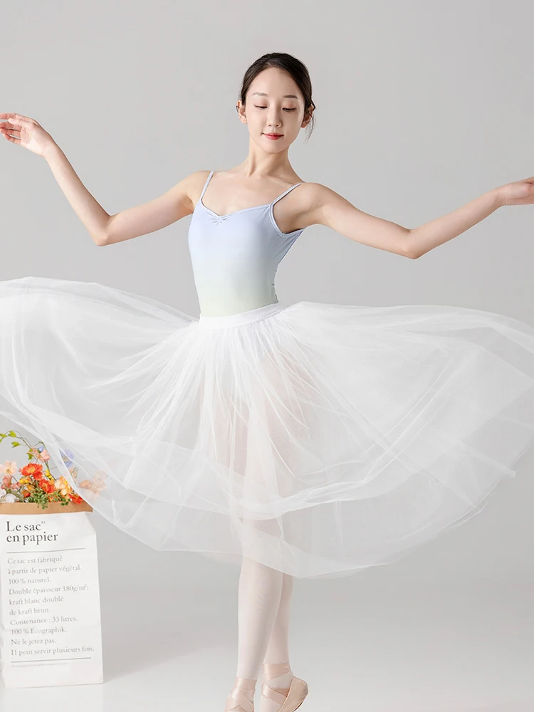 ชุดฝึกซ้อมบัลเลต์สำหรับผู้หญิง บอดี้สูทแบบสายรัด ชุดลีโอตาร์ดสำหรับยิมนาสติก ผ้าไนลอนสำหรับเต้นรำ ชุดเต้นบัลเลต์สำหรับผู้หญิง