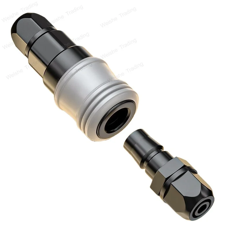 Trachea quick connector plastic steel C type self-locking high pressure air duct pneumatic air pump quick insertion male 8mm