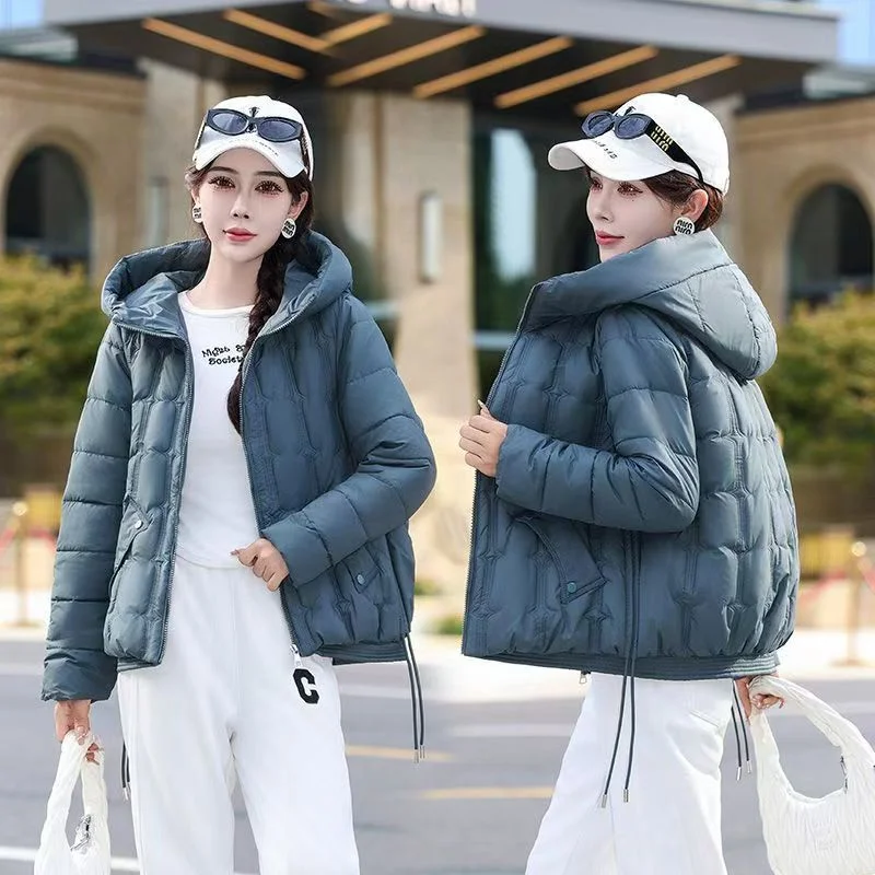 2024 New Fashion Cotton-padded Jacket Short Thick Fashion Cotton-padded Coat In Autumn And Winter Warm Loose Coat Western Style