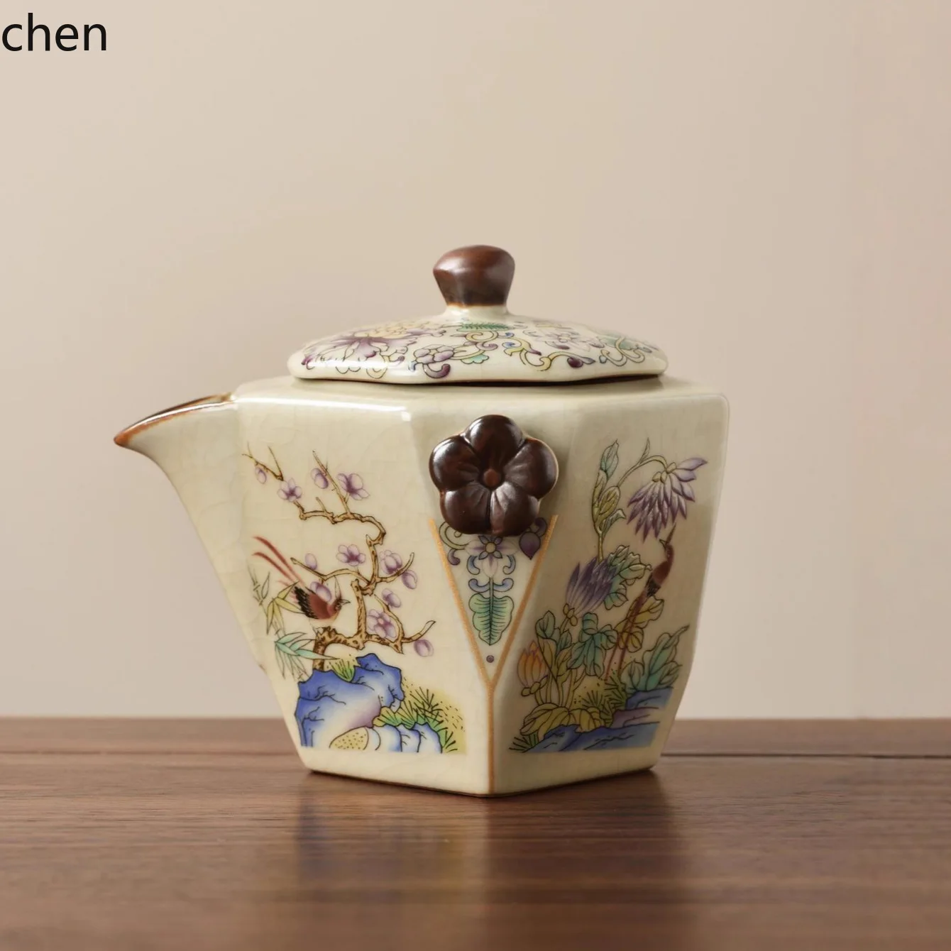 

enamel color tea for home ceramic tea set