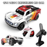 MJX Hyper Go 14211 RC Car 1/14 4WD Brushless High Speed Off-road 45A ESC Metal Gear Servo Power Desert Short Card Cralwer Model