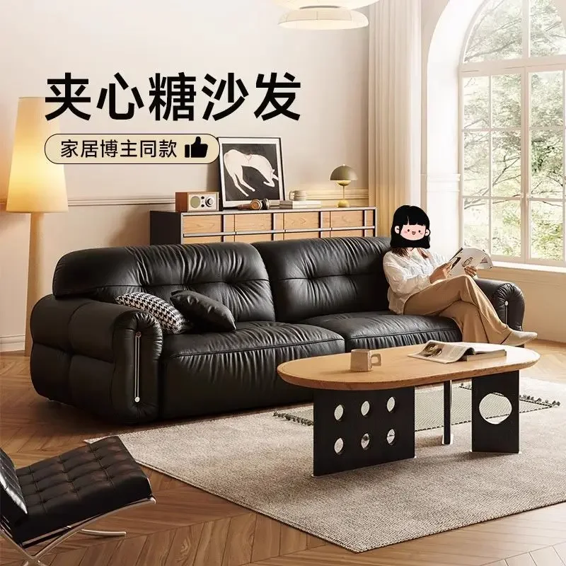 Sofá nuvem retrô francês para três pessoas