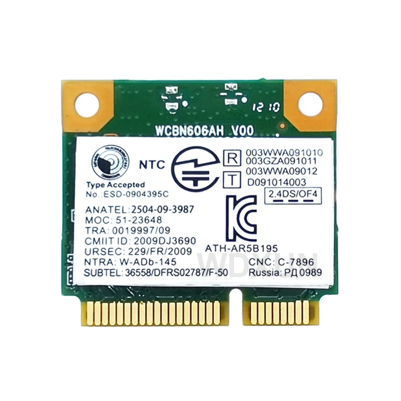 AR5B195-Adaptateur réseau sans fil Wifi et Bluetooth, pour G480, G580, G585, Y480, Y580, Z480, Z580, S400U, BT3.0