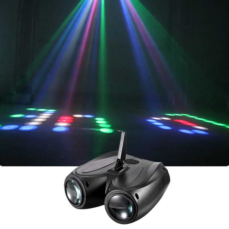 Dj Led RGBW Double Airship Stage Effect Light Moon Love Flower Building Blocks For Home Party  Disco KTV Night Club Wedding