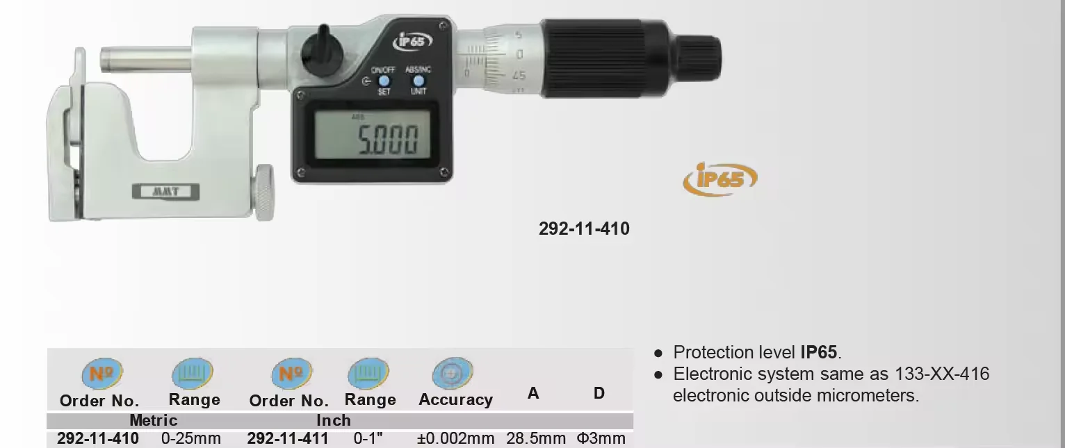 High Precision Digital Micrometer Professional Measuring Tool for Industrial Laboratory Mechanical Processing Measuring