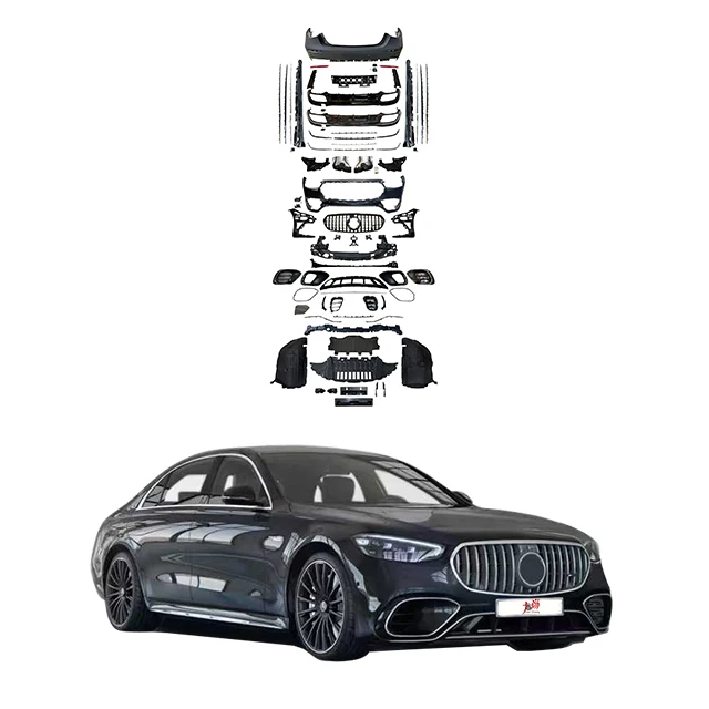

Suitable for Benzz S-Class 21-23 Models W223 Upgrade S63 AMG Front and Rear Bumper Side Skirt Exterior Surround Body Kit
