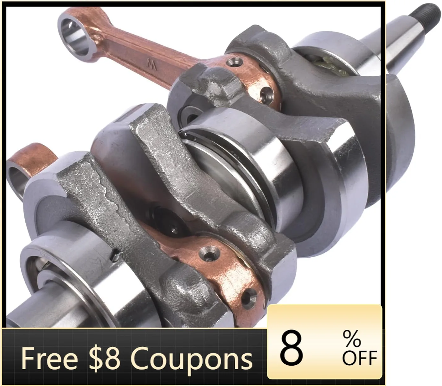 SSTT 9.9 15 2 Stroke Outboard Motor Crankshaft Assembly Rustproof Metal Alloy Efficient for Boat Engine Model