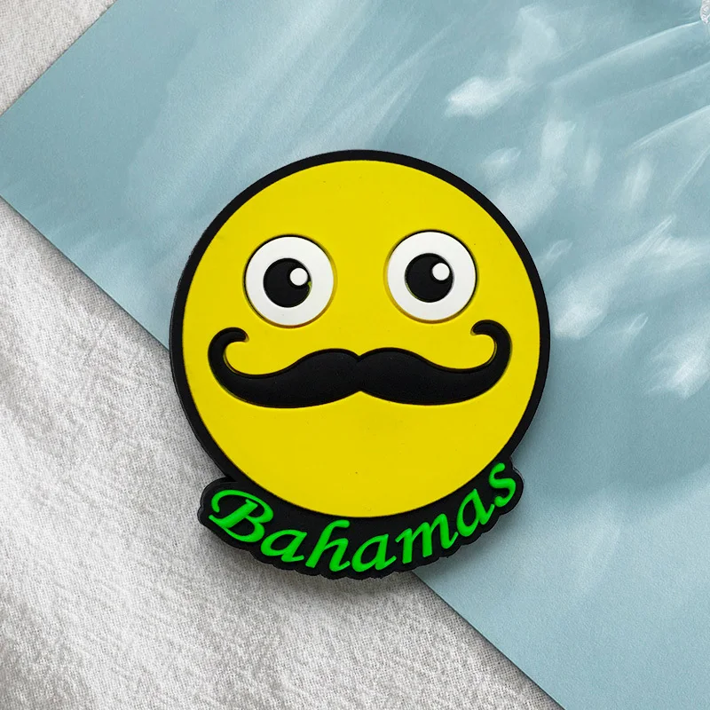 

Bahamas Islands Beard Uncle Smile Expression Magnetic Fridge Magnet Cultural and Creative Tourism Souvenirs Home Decorations