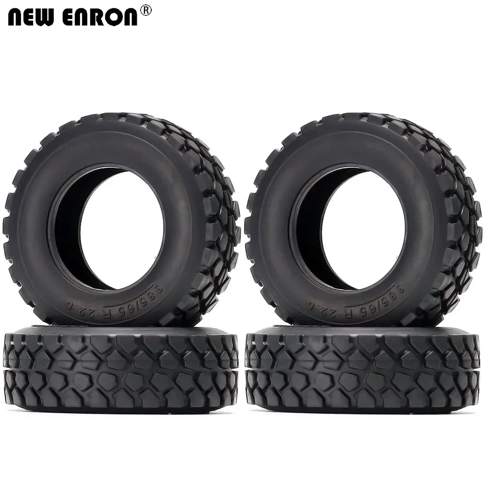 5 types de roues en caoutchouc de style, pneus 83MM / 85MM, 4 pièces pour voiture RC chenille 1/14 Tamiya tracteur camion remorque