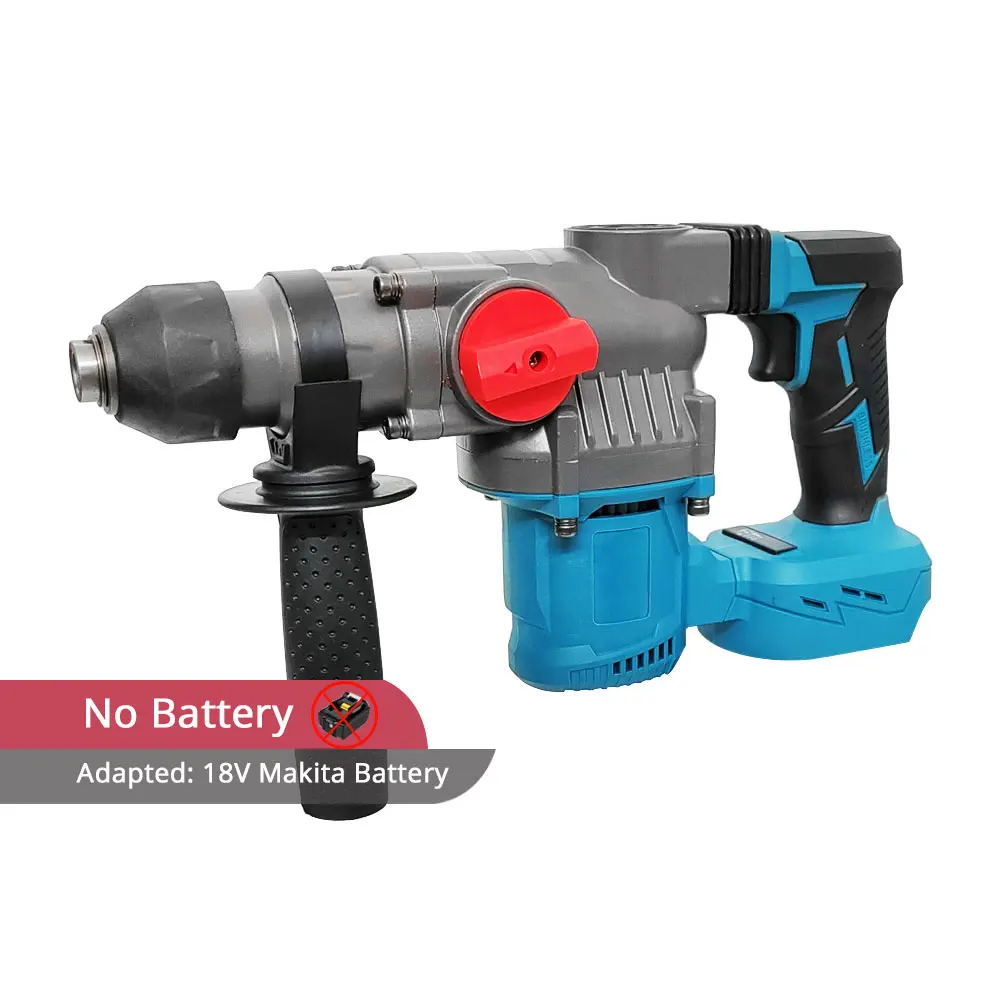 

【Hot】Brushless Cordless Rotary Hammer 21V Rechargeable Electric Hammer For SDS Plus Impact Drill Electric Pick No Lithium Batter