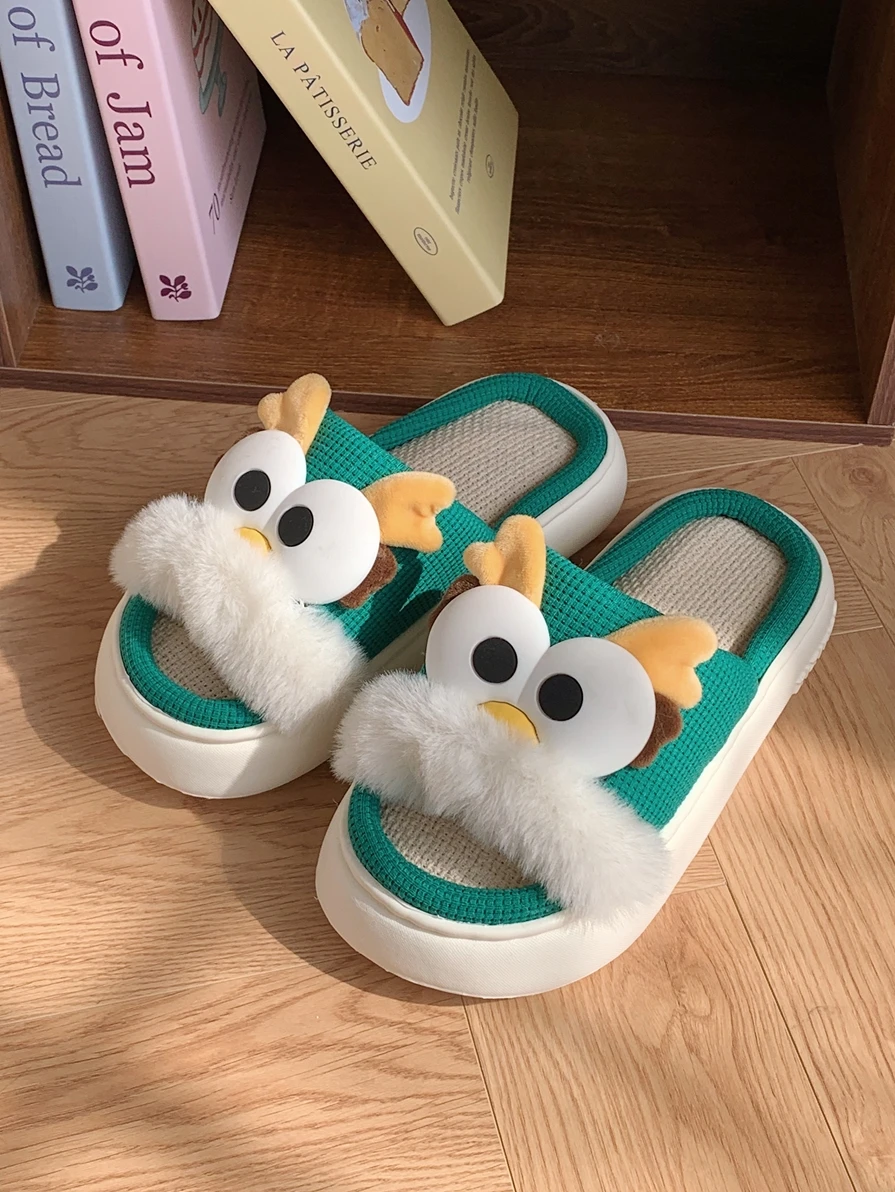 

Легкие хлопковые льняные тапочки для женщин, домашние, удобные, нескользящие, модные, трендовые женские тапочки в стиле INS