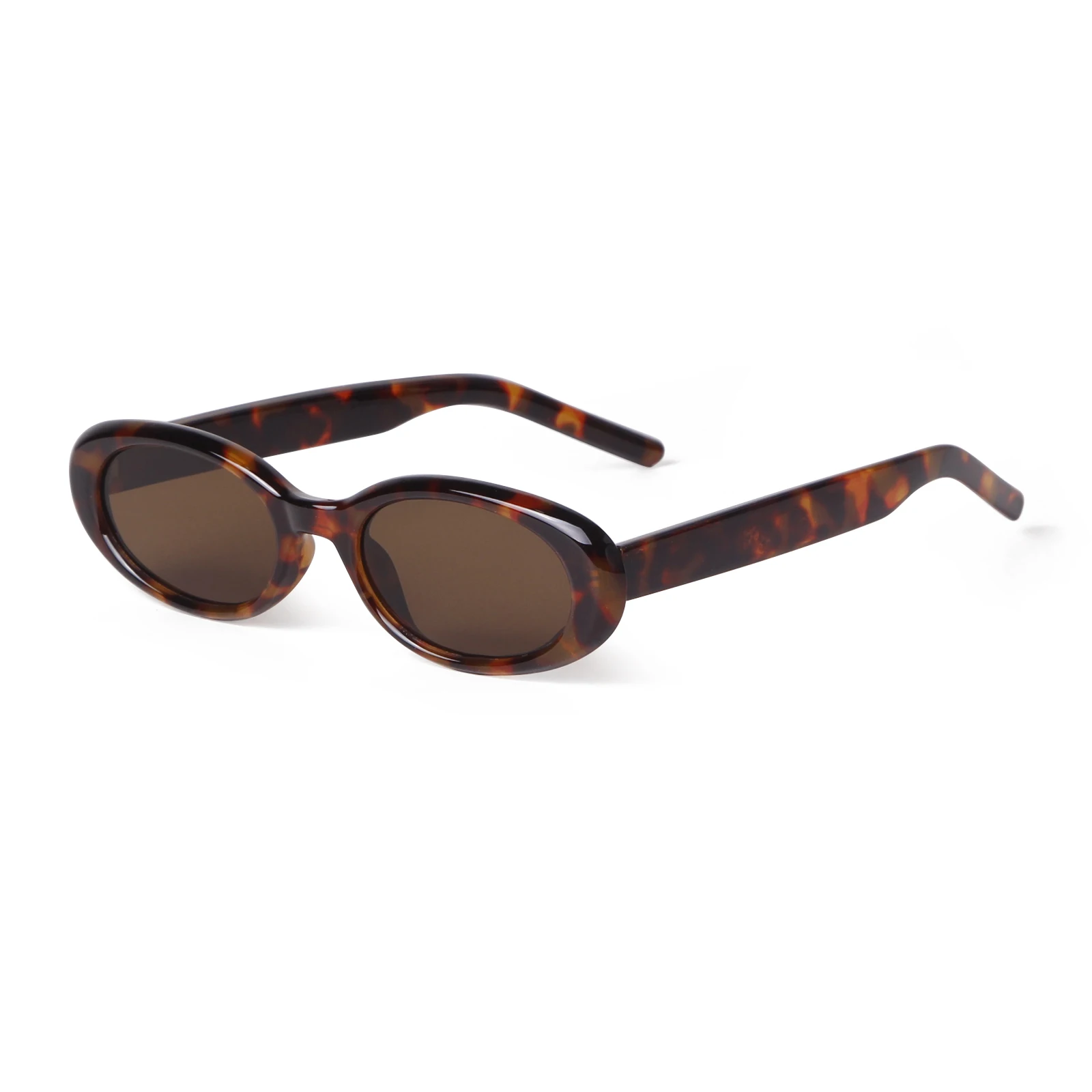 

ZXIAC Stylish Oval Small Frame Sunglasses Women Vintage Y2k Style Shades Millennium Spicy Girl Street Shopping Sun Glasses UV400