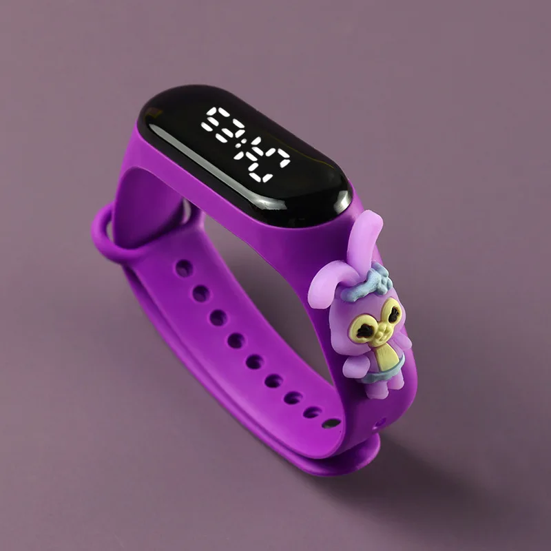 Diseny-relojes de Mickey para niños y niñas, pulsera electrónica deportiva táctil LED, muñeca de Spiderman, reloj impermeable