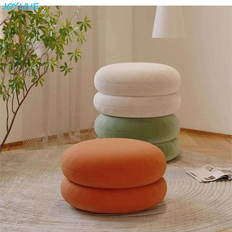 

Simple And Creative Hamburger Shaped Design Can Be Used For Living Room Sofa Leisure Chairs Or Home Shoe Changing Low Stools New
