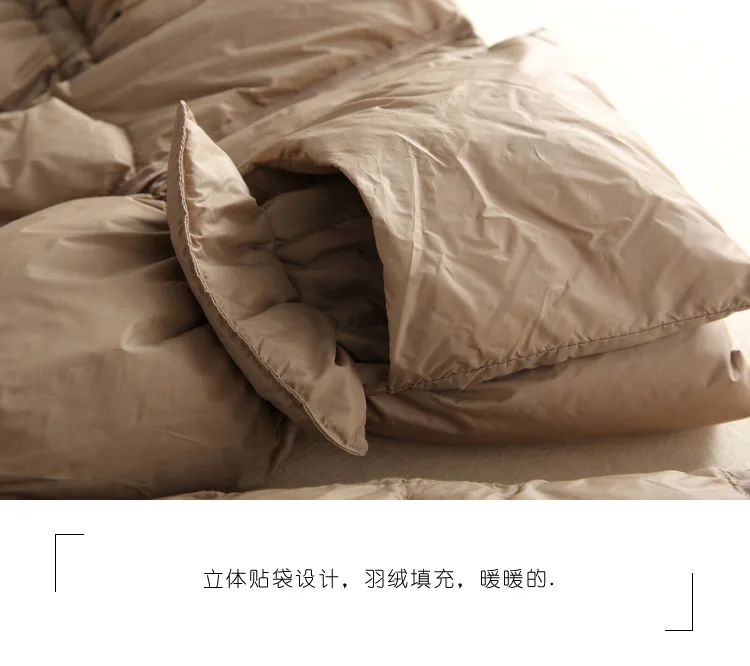 مقنعين الدانتيل يصل الرجعية الأبيض بطة أسفل سترة 2025 الخريف/الشتاء المرأة الأوروبية أسفل سترة يندبروف #5