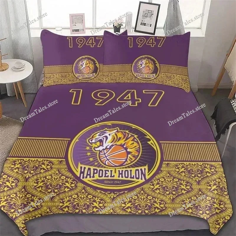 3D Printed Hapoel Holon All Season Duvet Cover Bedding Comforter Sets Soft Quilt Cover and Pillowcases Single Double Queen King