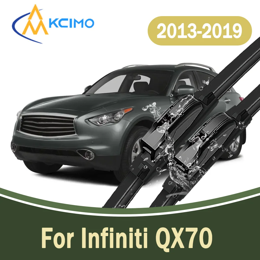 

All-Weather Front Windscreen Wiper Blades For Infiniti QX70 2013-2019 High Quality Car Windshield Replacement Parts 2Pcs