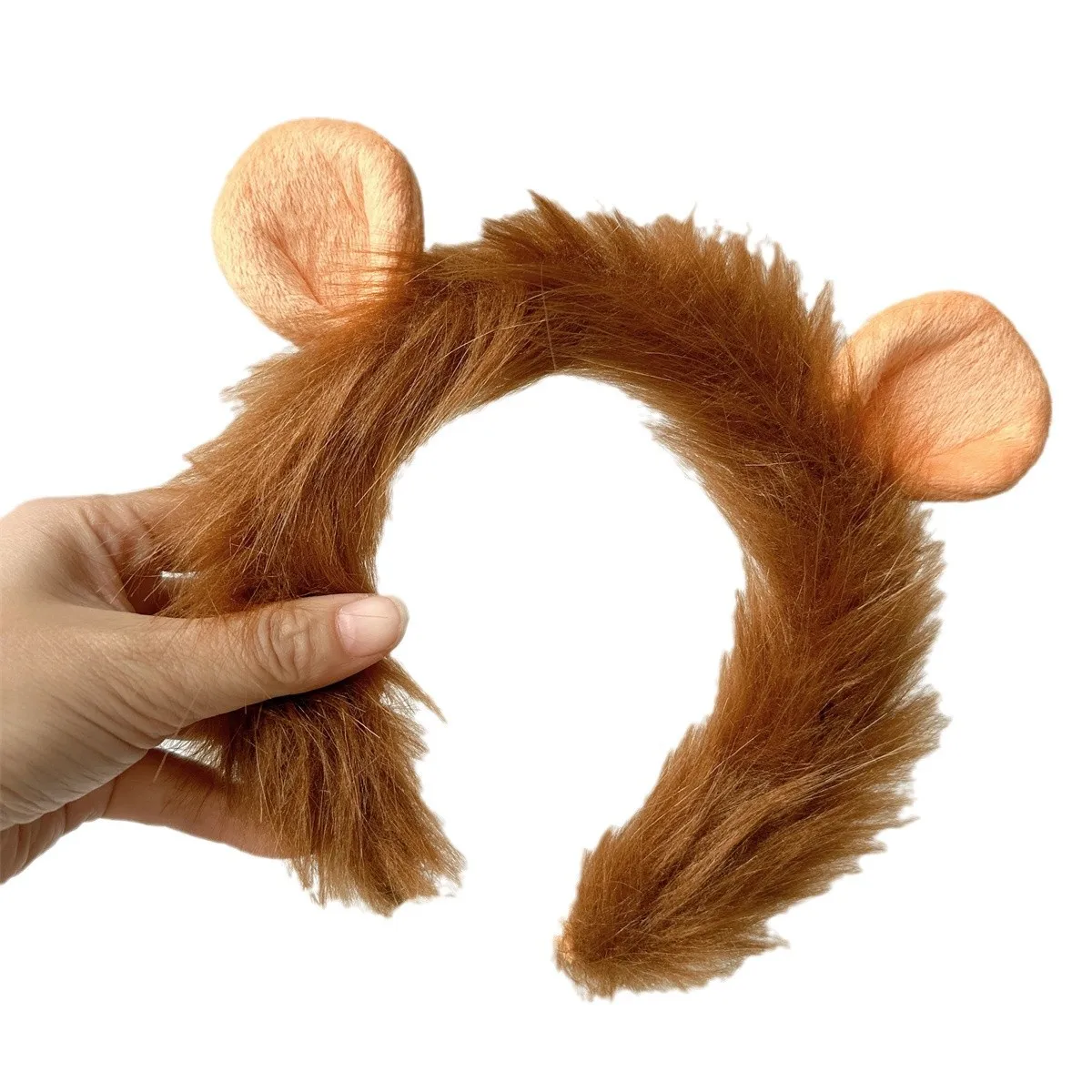 Rei da floresta grande leão bandana animal masquerade adereços leão bandana chapelaria