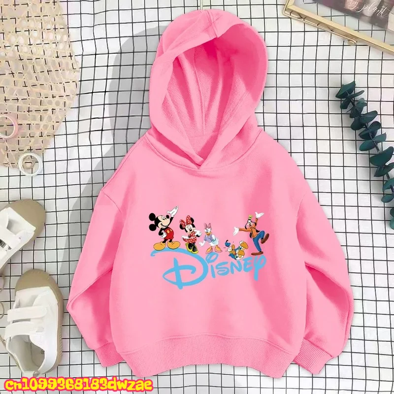 2026 ديزني ميكي طباعة الخريف والشتاء الفتيات بلوزات الأولاد المألوف فضفاض ملابس أنيقة ملابس الأطفال الكرتون #3