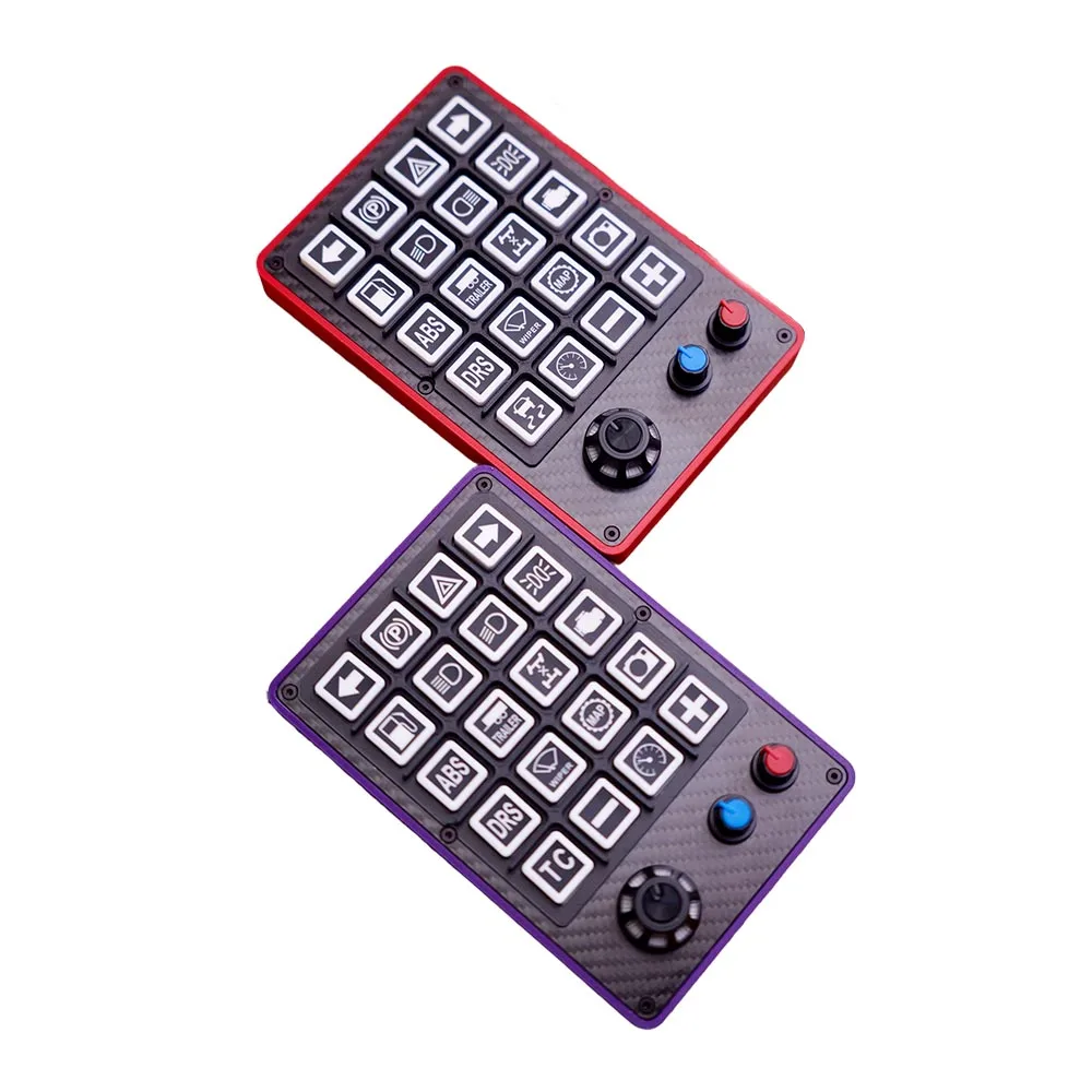 Simracing RGB صندوق أزرار متعدد الوظائف صندوق التحكم المركزي لـ EuroTruck Logitech G29 Moza Thrustmaster Fanatec MOZA #6