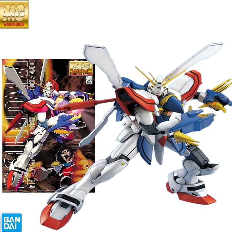 

Bandai Gundam Anime Figure Assemble Model MG 1/100 God Gundam GF13-017NJ2 New Action Figure Gift Collectible Children's Toys