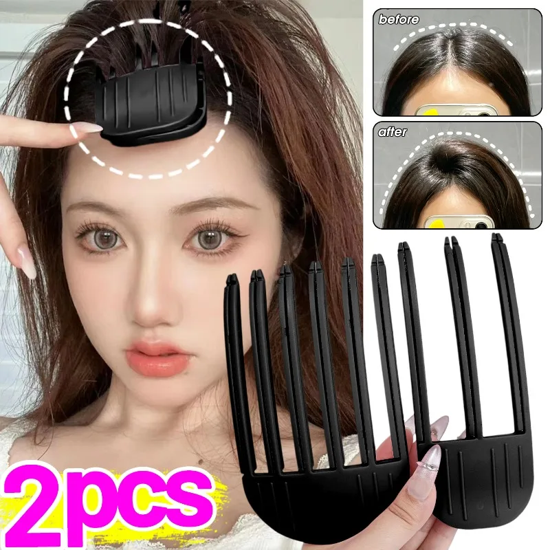 1/2Pcs Heatless Fluffy Hair Roots Clips Women Men DIY Fluffiness Volume Wind Sculpting Comb High Vertex Hair Curler Styling Tool