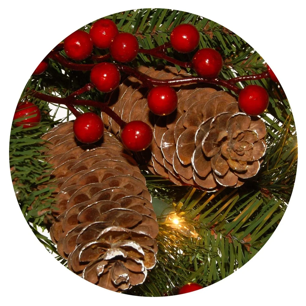 For Winter Holiday Gathering Christmas Wreath Contemporary Floral Display Christmas Pendant Festive Flower Arrangement