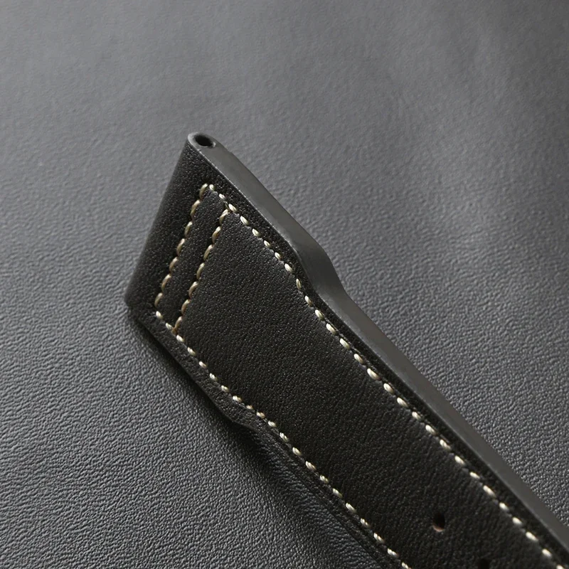 Ремешок из натуральной кожи 2025 для пилота Little Prince Mark для мужчин и женщин из воловьей кожи с складной пряжкой, ремешок для часов, браслет, ремень 20 мм, 21 мм, 22 мм