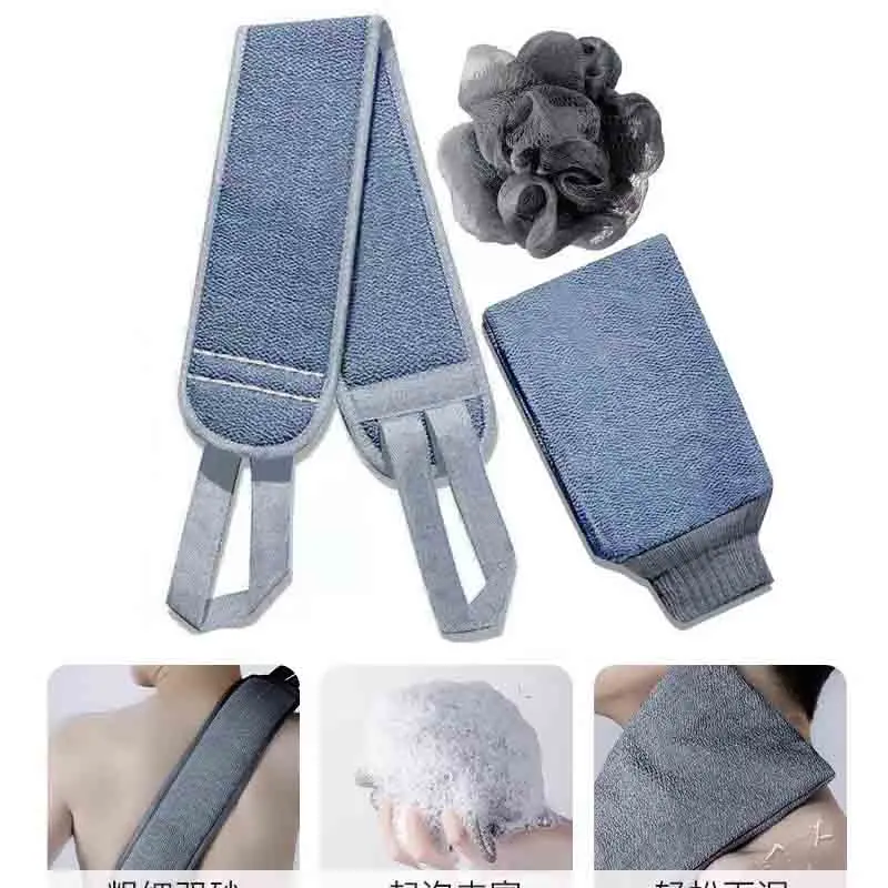 1/3Pcs Body Cleaning Washcloth Soft Brush Home Hotel Bathroo