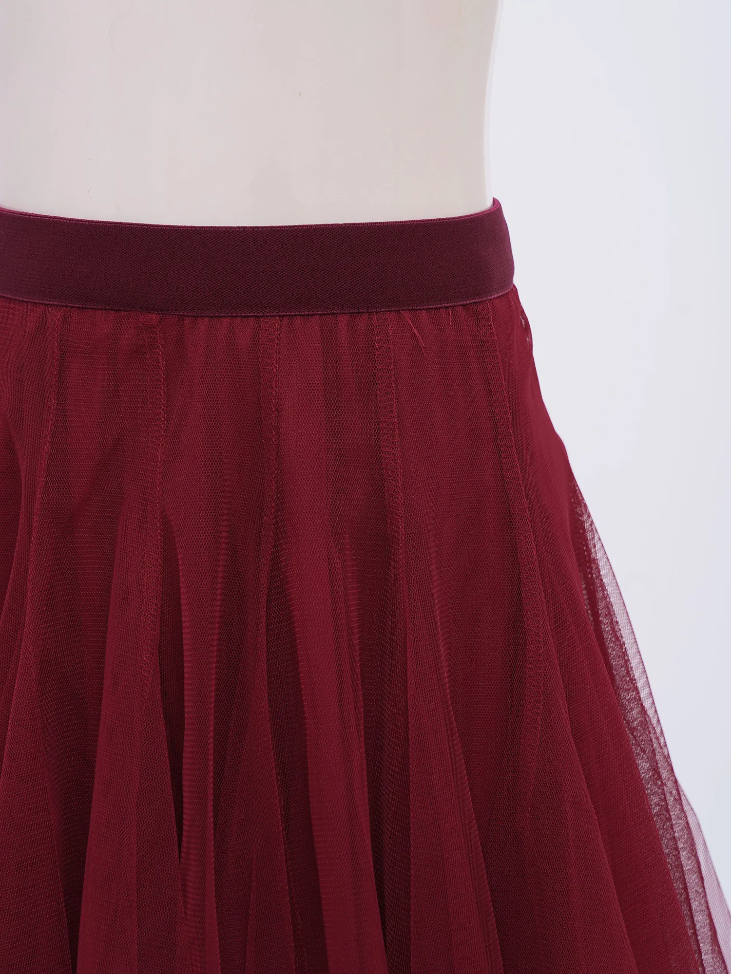 Children Girls Ballet Modern Lyrical Dance Costume High Waist Mesh Tulle Ballerina Leotard Skirt for Figure Skating Gymnastics