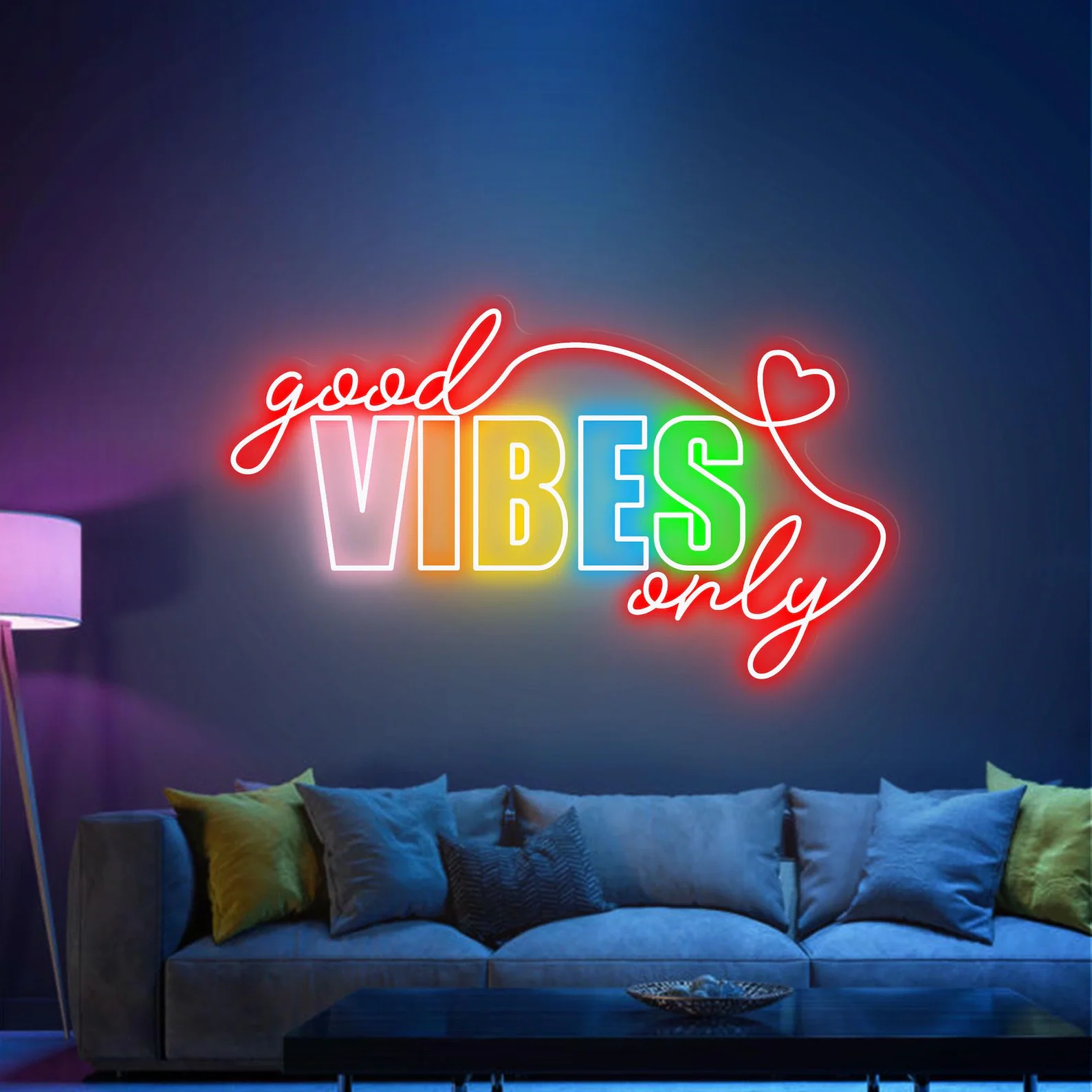 Good Vibes Only Neon Sign,Wedding Sign,Neon Sign Bedroom,Wedding Decor,Neon Sign Bar Decor,Gift for Her