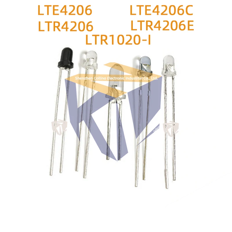 10pcs LTR4206 LTR4206E LTE4206 LTE4206C LTR1020-I DIP-2 Infrared Emitter IR LED LTR-4206 LTR-4206E LTE-4206 LTE-4206C LTR-1020-I
