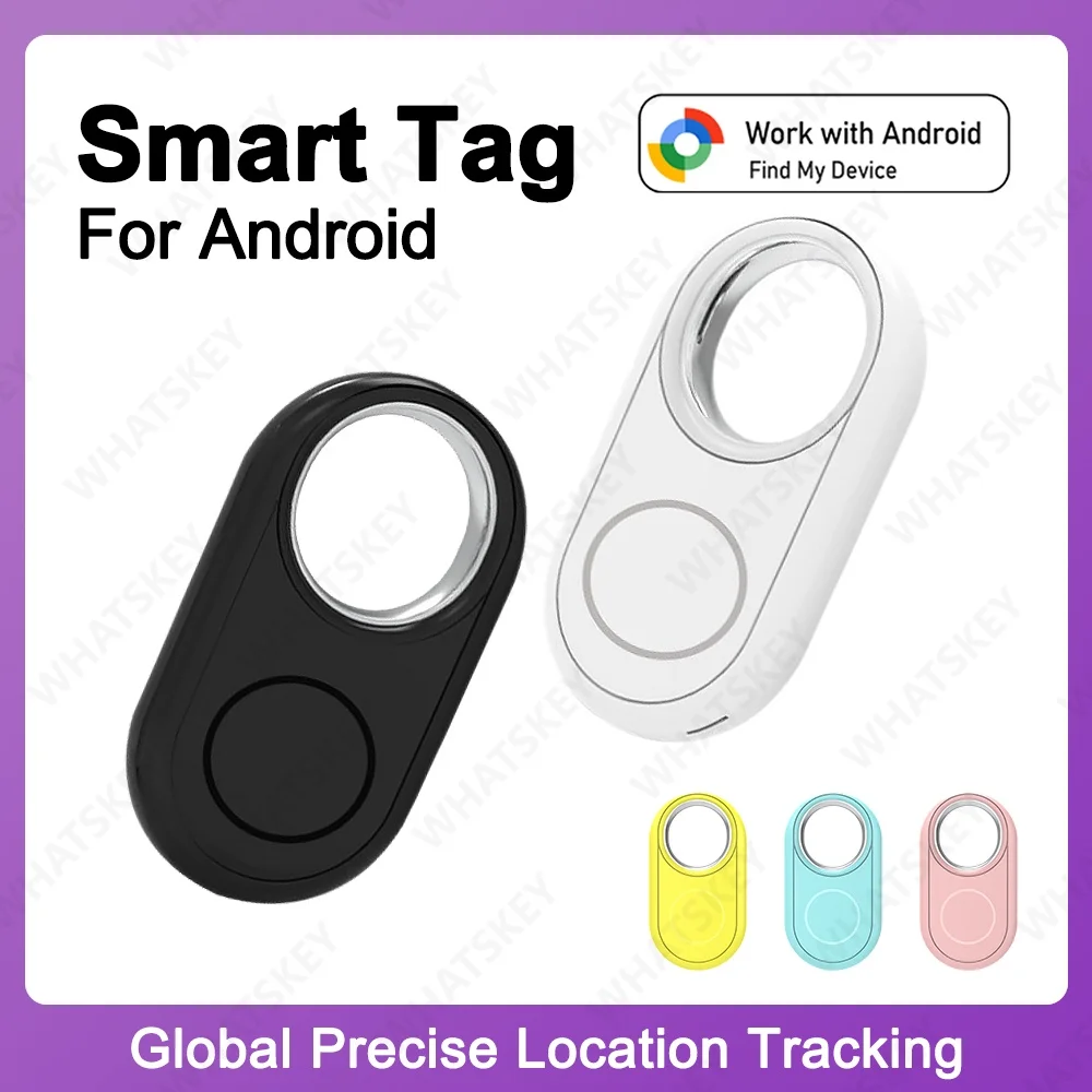 GPS Tracker for Samsung Xiaomi Android Work with Google Find Hub Bluetooth Locator Finder Global Positioning Anti-lost Smart Tag