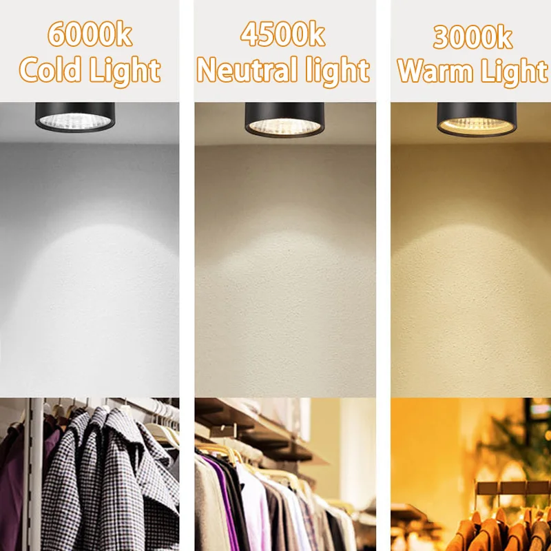 Imagem -03 - Alumínio Led Luminária de Teto Montado Down Lights para Sala de Estar Spot Lamp Gu10 Downlight Ac85265v