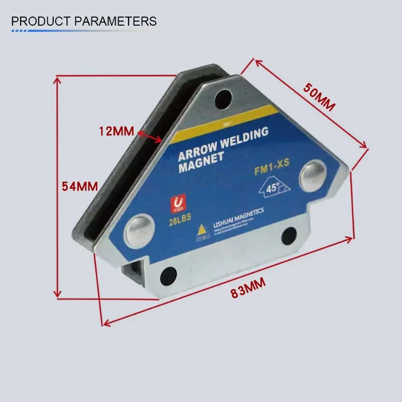 12.5KG Magnetic Welding Holders Angle Solder Arrow Magnet Weld Fixer Positioner Ferrite Holding Auxiliary Locator Tools 2/4pcs