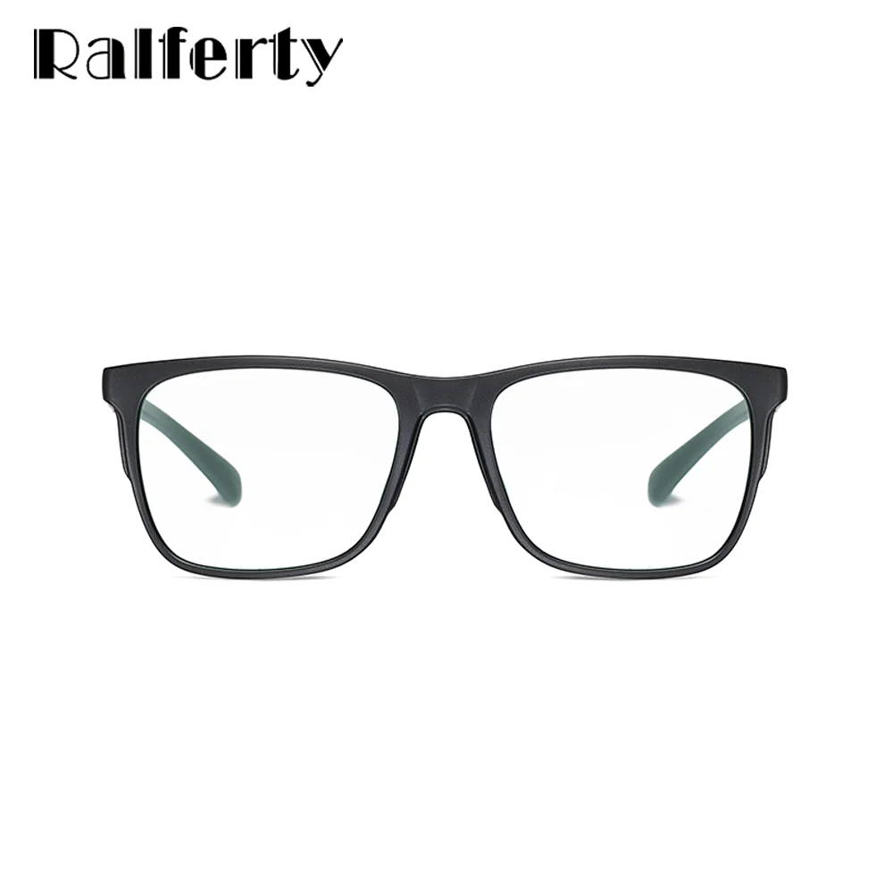 Ralferty Male Optical Frames Square TR90 Gaming Blue Light Glasses Frame for Men Myopia Anti-glare Computer Eyeglass Frame D2309