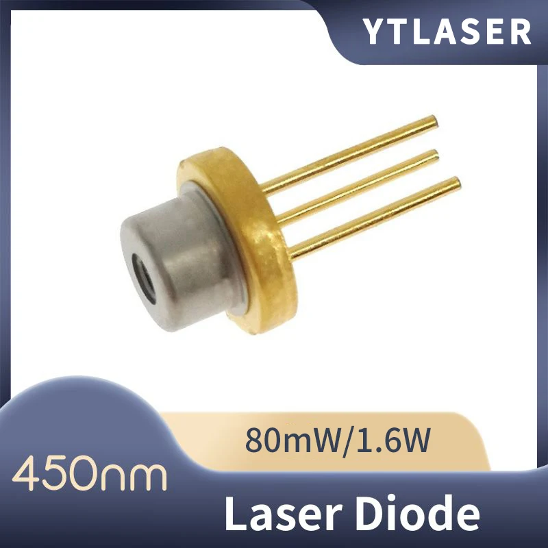 High Quality DIY Diodes 450nm Blue 80mW 1.6W Laser Diode D5.6mm for Electronics Design,LD laser engraving Stage Lighting