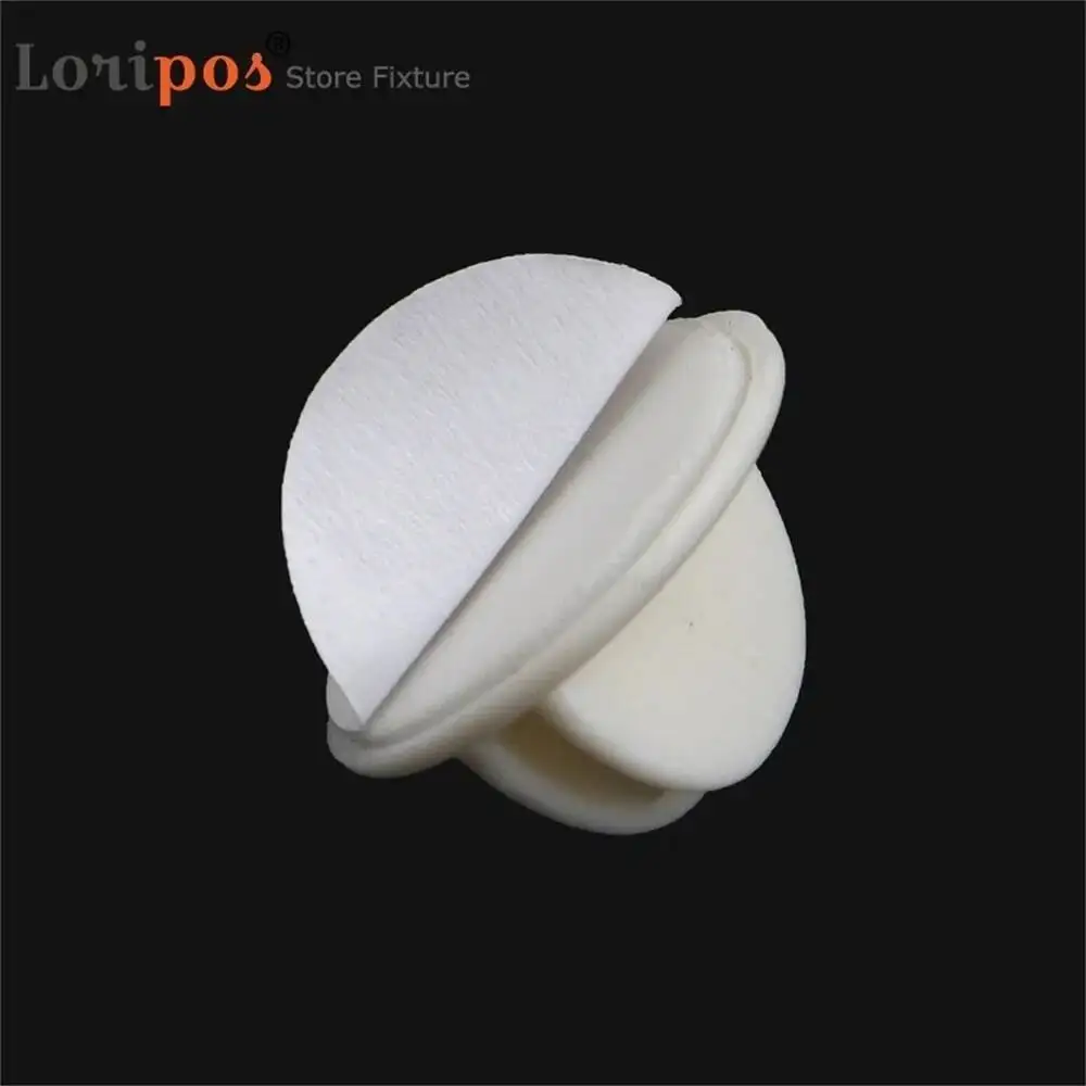 

100pcs Self Adhesive Clips Wall Tapestry Sticky Disc Plastic Photo Snap Small Poster Picture Display Sign Holder Clamp