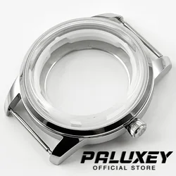40MM Silver Cocktails Stainless Steel Watch Case Fit for NH34 NH35 NH36 NH38 NH39 NH70 NH72 Movement S Crown