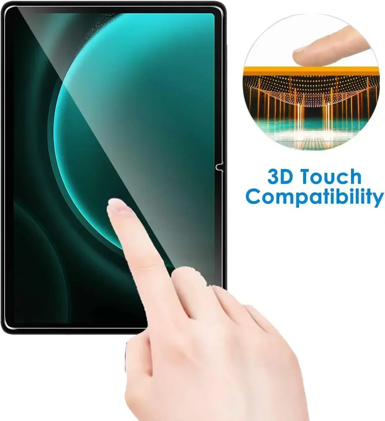 Protector de pantalla para tableta, película protectora de vidrio templado para Samsung Galaxy Tab S9 FE A9 Plus A9 +, SM-X110 X210 X510 X610, 3 unidades