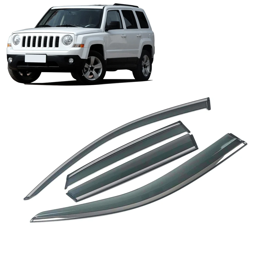 

Для JEEP Patriot MK 74 2007-2019 окна автомобиля козырек от солнца и дождя козырьки щит укрытие защитная крышка рамка наклейка аксессуары