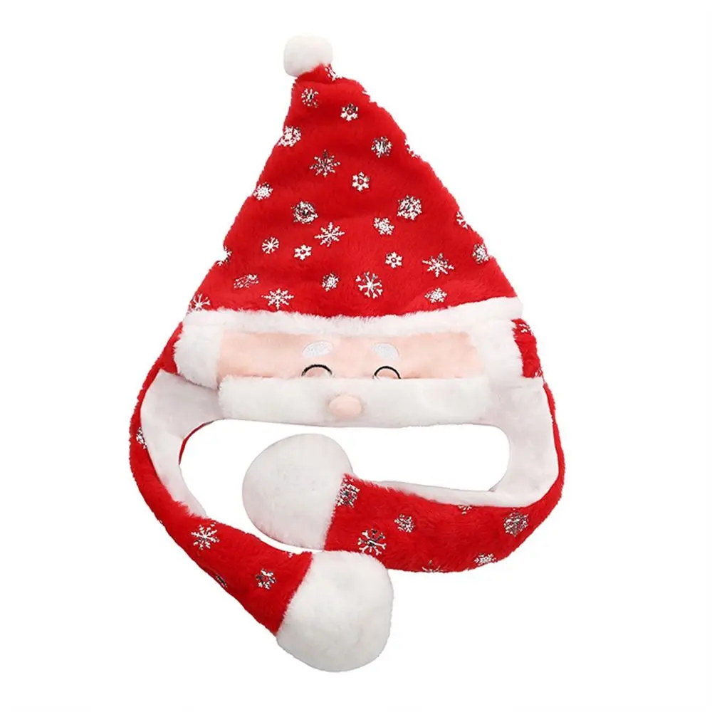 

Funny Costume Cosplay Hat Christmas Ear Moving Hat Santa Game Hat Novelty Cap Jumping Up Cap