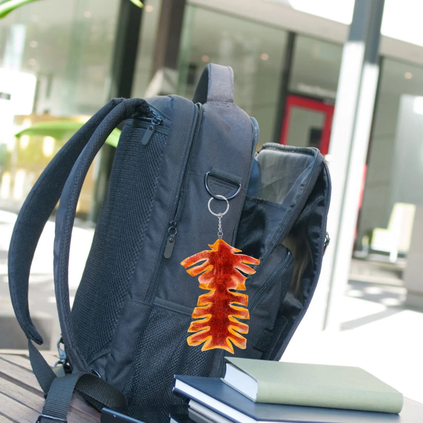 

1Set Creative Squid Keychain Realistic Tentacle Design PVC Keyring Ocean Theme Accessory Bag Pendant Hanging Decor Funny Food