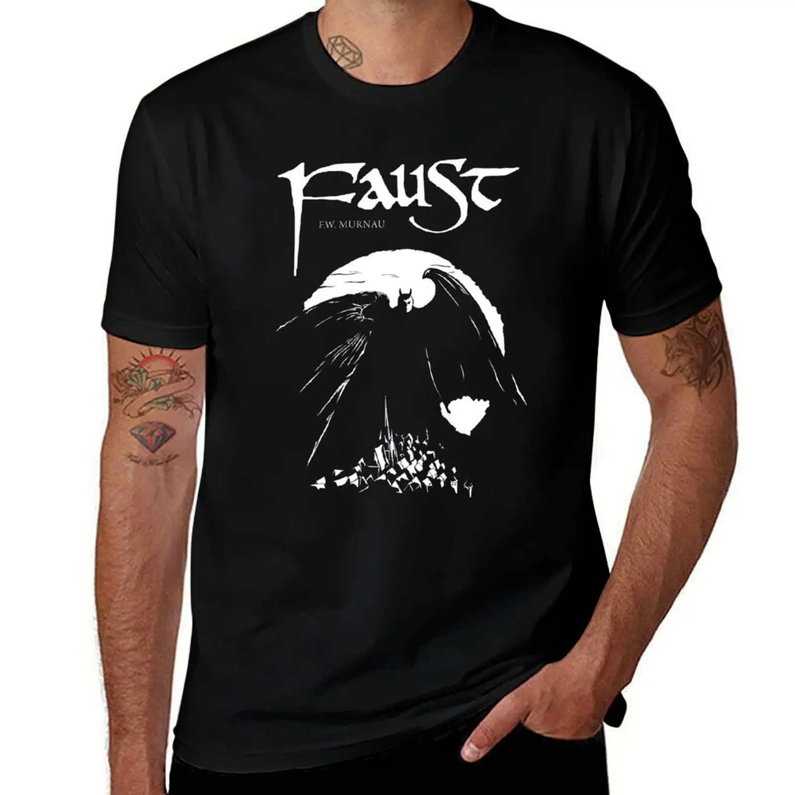 Faust - F. W. Murnau T-Shirt designer shirts anime stuff shirts graphic tee men clothing