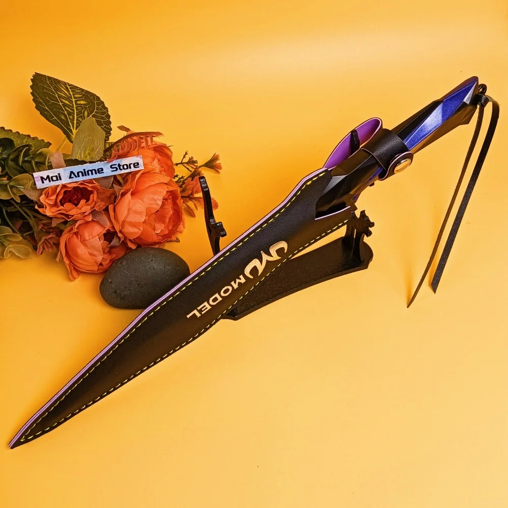 11인치 게임 발로란트 카타나 검 실제 크기 일본 카타나 사무라이 금속 애니메이션 코스프레 소품 강철 닌자 나이프 블레이드 장난감 선물