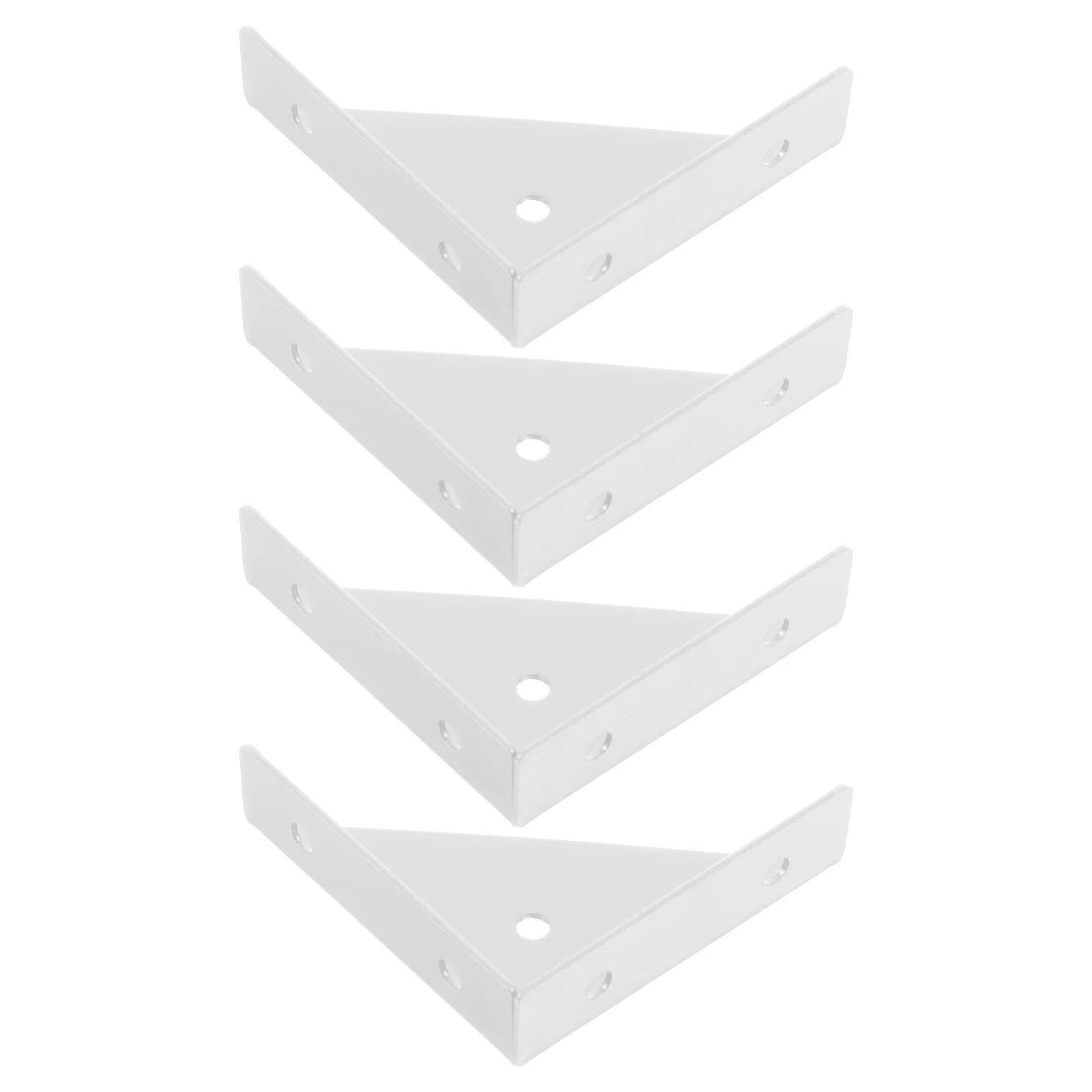 

4 pcs Stainless Steel Triangle Brackets Corner Shelf Supports For Furniture Cabinet Reinforcement Fixed Angle Brackets