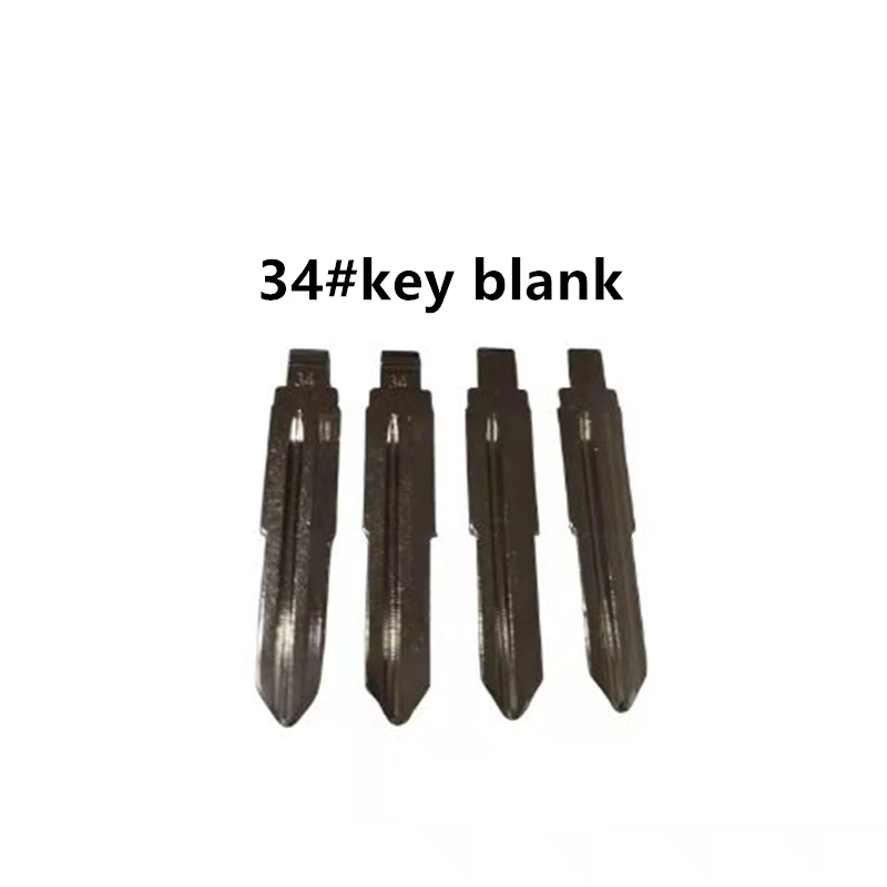 10 Pcs #34 LISHI HY17 Metal Blank Uncut Flip FOR KD VVDI Remote Key Blade for Hyundai ACCENT MISTRA Kia RIO M4 Key Blade